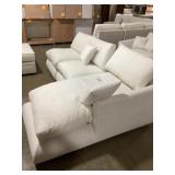3Pc Couch with Corner Chaise Lounger