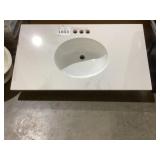 40' x 22' Single Bowl Vanity Sink