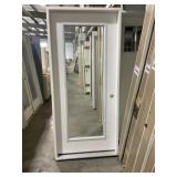 36' x 80' LH Full-View FG Exterior Door in White