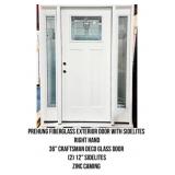 Prehung Fiberglass Exterior Door With Sidelites