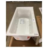 60' x 30' LH Jacuzzi Tub in White