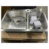 33' Glacier Bay Double Bowl All in One Sink