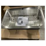 33' Glacier Bay Single Bowl Dual Mount Sink