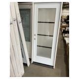 32' x 80' RH Steel FV Exterior Door in White