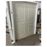 60' x 80' MDF 2-Panel Interior French Door-Ivory