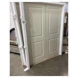 60' x 80' MDF 2-Panel Interior French Door-Ivory