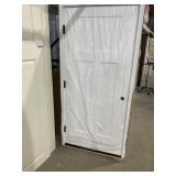 36' x 80' RH 3-Panel Fiberglass Exterior Door