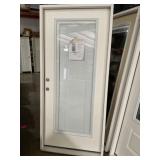 36' x 80' RH Fiberglass FV Exterior Door w/ Blinds