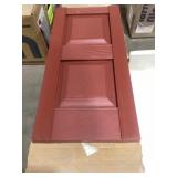 Vinyl Shutters x8 Red Finish