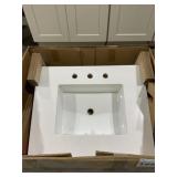28' x 23' Single Sink Vanity Top in White