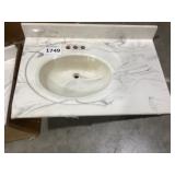 34' x 22' Single Bowl Vanity