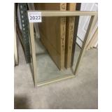 27' x 39' Clear Glass Window Insert with Tan Frame
