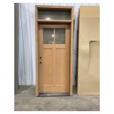 36' x 80' Fiberglass Exterior Door w/ Transom