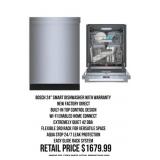 Bosch 24' Smart Dishwasher With Warranty