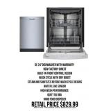 GE 24' Dishwasher With Warranty