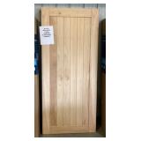 36' x 80' White Cedar 1 Panel Barn Door w/hardware