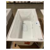 60' x 31' LH Jacuzzi Tub in White