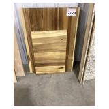 Mixed Size Acacia-Stained Butcher Block Slabs x 2