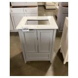 24' x 22' Light Gray Vanity Base w/ White Top
