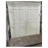 72' x 80' MDF 6-Panel Interior French Door-Ivory