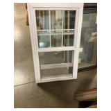 White Vinyl Single Hung Window Unit