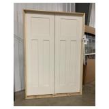 56' x 80' MDF 3-Panel French Interior Door