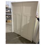 60' x 80' MDF 3-Panel Interior French Door-Ivory