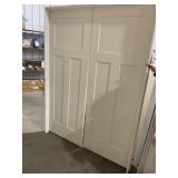 60' x 80' MDF 3-Panel Interior French Door-Ivory