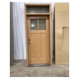 36' x 80' Fiberglass Exterior Door w/ Transom