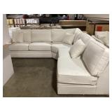 3-Piece Sectional in Cross-Stich Linen