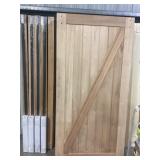 42' x 84' White Cedar Z-Style BarnDoor w/ Harde
