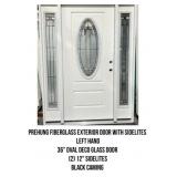 Prehung Fiberglass Exterior Door With Sidelites