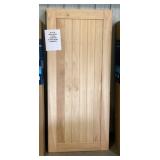36' x 80' White Cedar 1 Panel Barn Door w/hardware