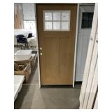 36' x 80' LH Fiberglass 2-Panel Exterior Door-Tan
