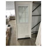 32' x 80' RH Fiberglass 1/2 View Exterior Door
