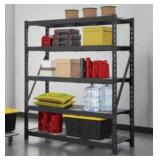Gorilla Rack 5-Tier Industrial Rack in Black