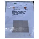 Beige Vinyl Privacy Fence Panel x 10