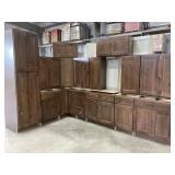 15Pc Silvercreek 36' Rustic Hickory Shaker Kitchen
