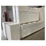 13Pc White Shaker Style Cabinet Set