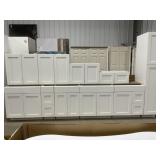 10Pc White Shaker Style Cabinet Set