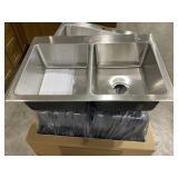American Standard 9' Stainless Double Bowl Sink