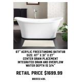 67' Acrylic Freestanding Bathtub