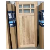 36'x80'  White Cedar 6 Lite Barn Door w/Hardware