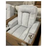 Dual Power Recliner in Light Gray
