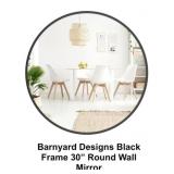 Barnyard Designs Black Frame 30'Mirror