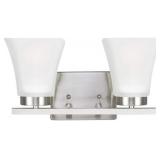 SeaGullï¿½ 2-Bulb Vanity Light in Nickel