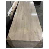 25' x 8' Unfinished Birch Butcher Block Top