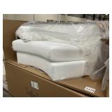 Wedge Chair in Allegra Chalk