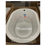 60' White Jetted Drop In Tub