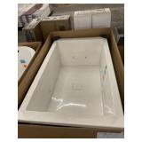 72' White Jetted Drop In Tub